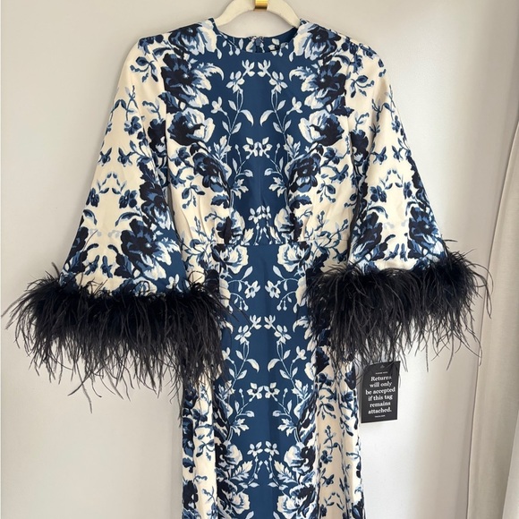 NWT Tuckernuck Indigo Reflection Feather Jamison Dress XXS - Picture 6 of 8